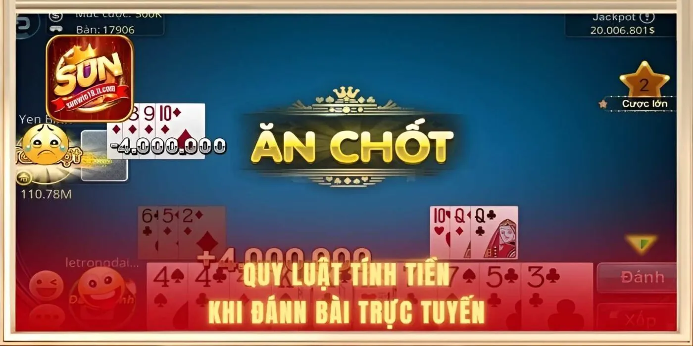 Quy luật tính tiền khi đánh bài trực tuyến